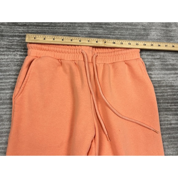 Zenana Pants Womens Small Orange‎ Joggers Pull On Drawstring Cotton Blend - Picture 6 of 14